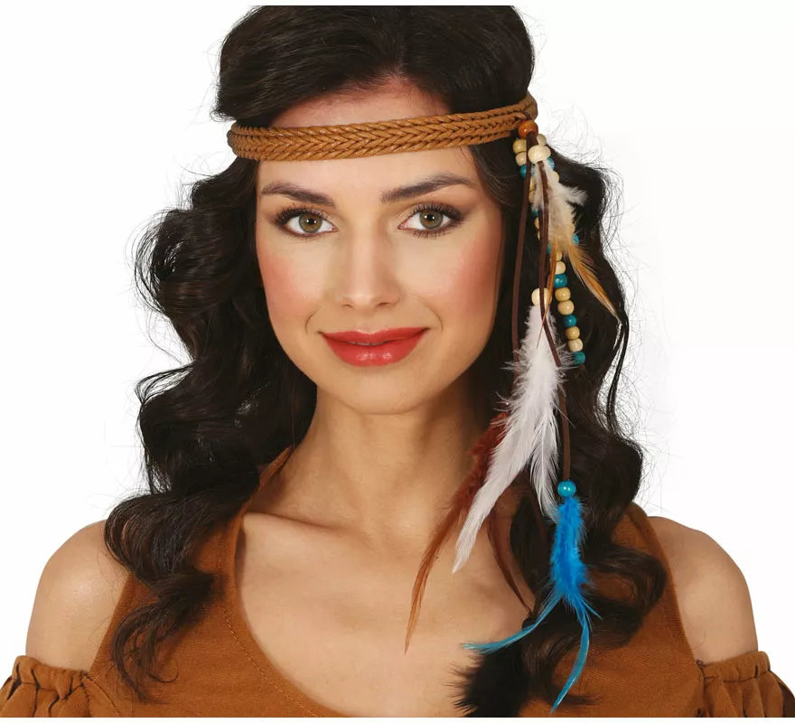 Translation missing: pt-PT.Diadema de Indio con plumas adulto