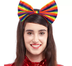 Tiara com arco arco-íris
