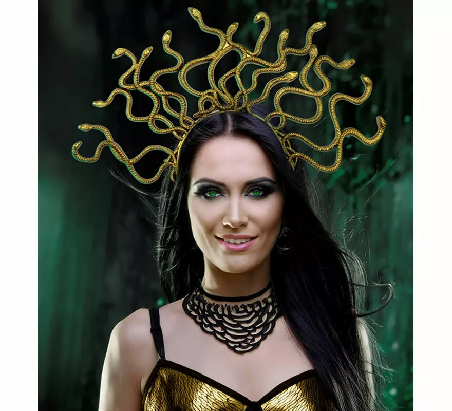 Translation missing: pt-PT.Diadema de Medusa dorada