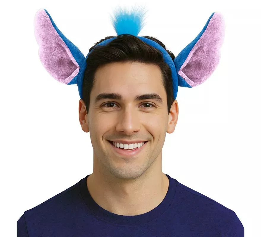Translation missing: pt-PT.Diadema de Monstruito azul con Pelo