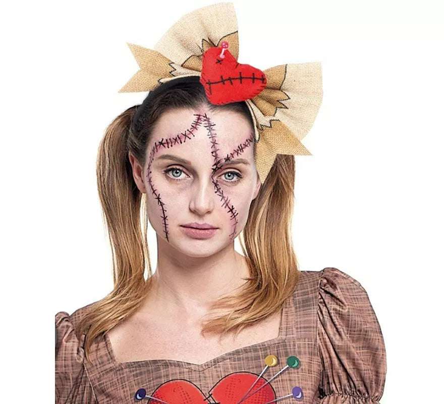 Translation missing: pt-PT.Diadema de Muñeca Vudú con corazón