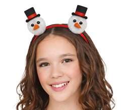 Tiara de bonecos de neve