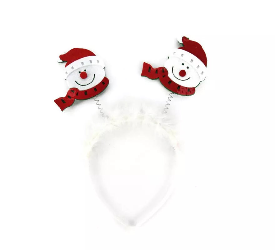 Translation missing: pt-PT.Diadema de Muñecos de Nieve con bufanda