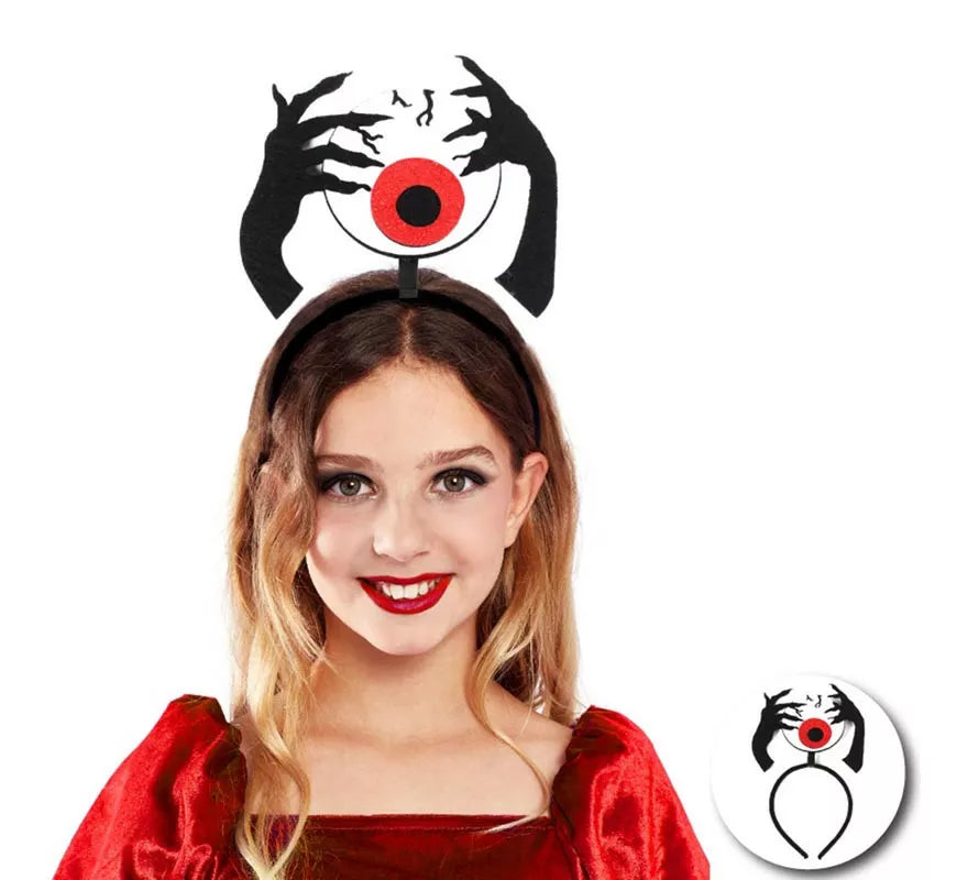 Translation missing: pt-PT.Diadema de Ojo Sangriento rojo con manos infantil