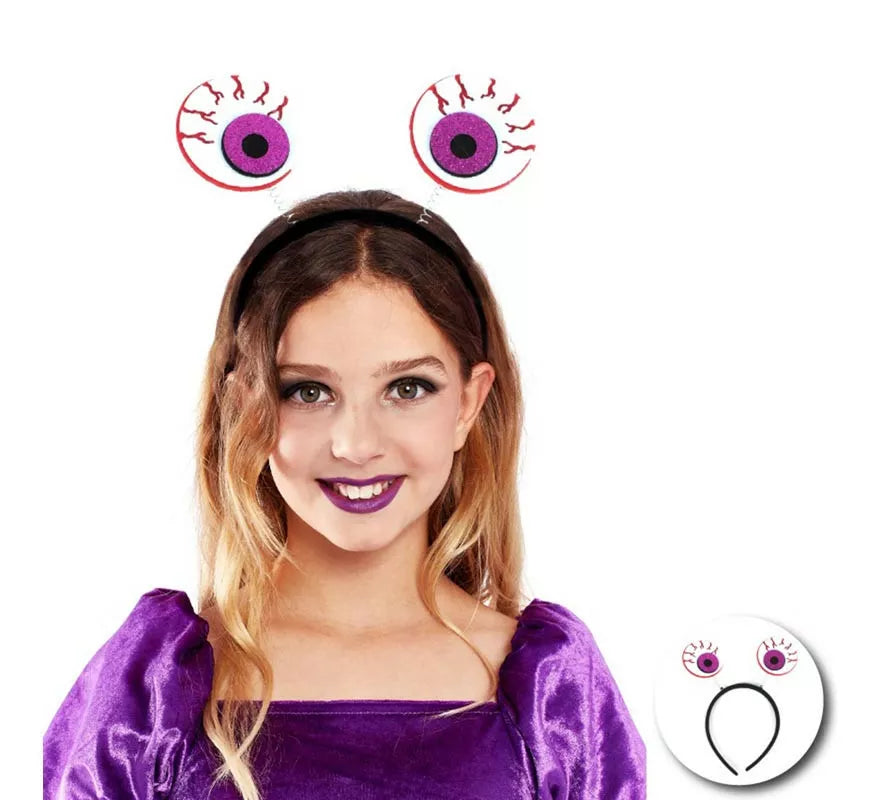 Translation missing: pt-PT.Diadema de Ojos Sangrientos morados infantil