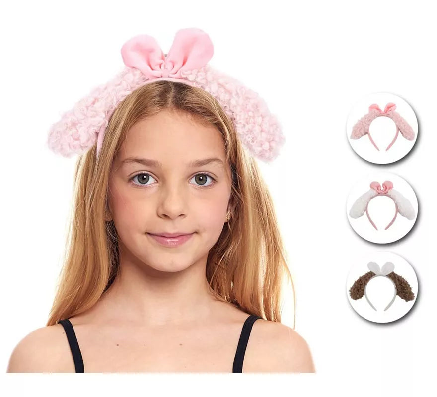 Translation missing: pt-PT.Diadema de Orejas de peluche en colores surtidos infantil