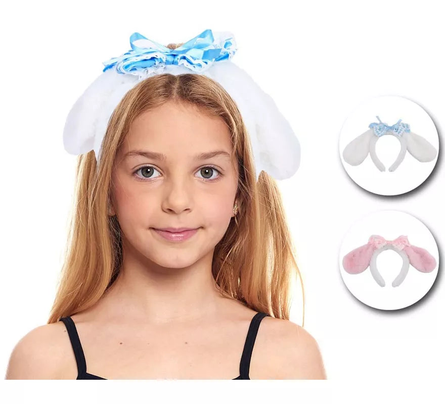 Translation missing: pt-PT.Diadema de Orejas Lazo de peluche en colores surtidos infantil