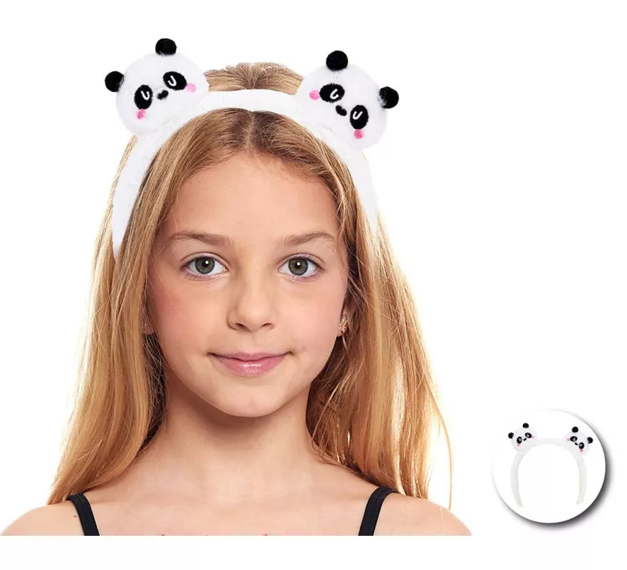 Translation missing: pt-PT.Diadema de Ositos Panda de peluche infantil