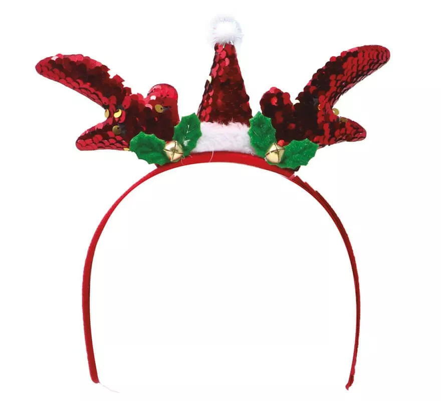 Translation missing: pt-PT.Diadema de Papá Noel Lentejuelas