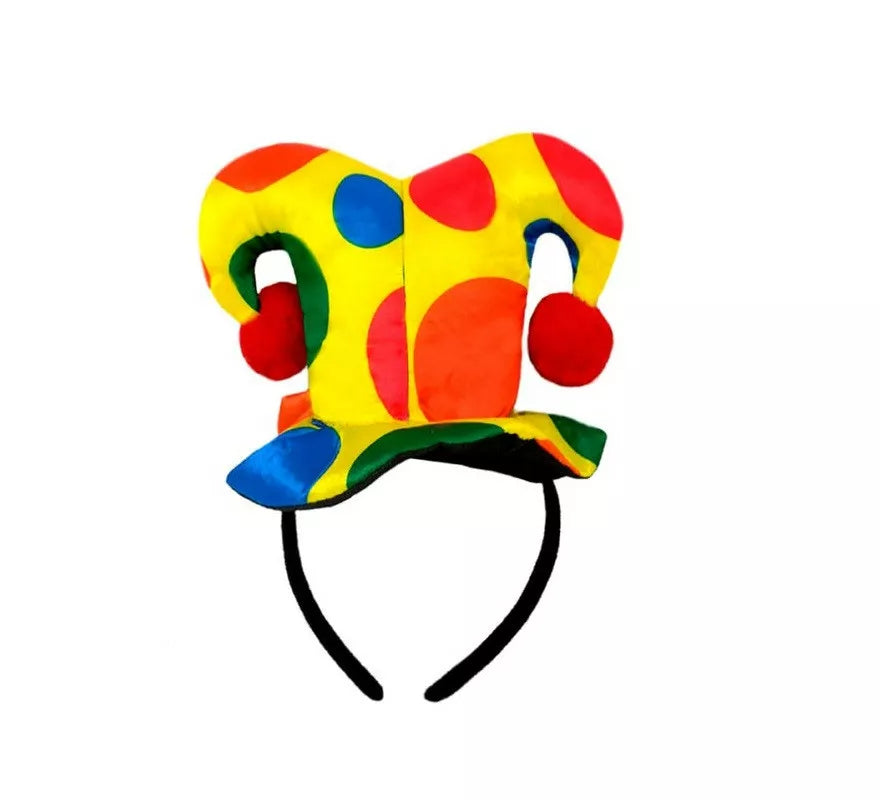 Translation missing: pt-PT.Diadema de Payaso con sombrero multicolor