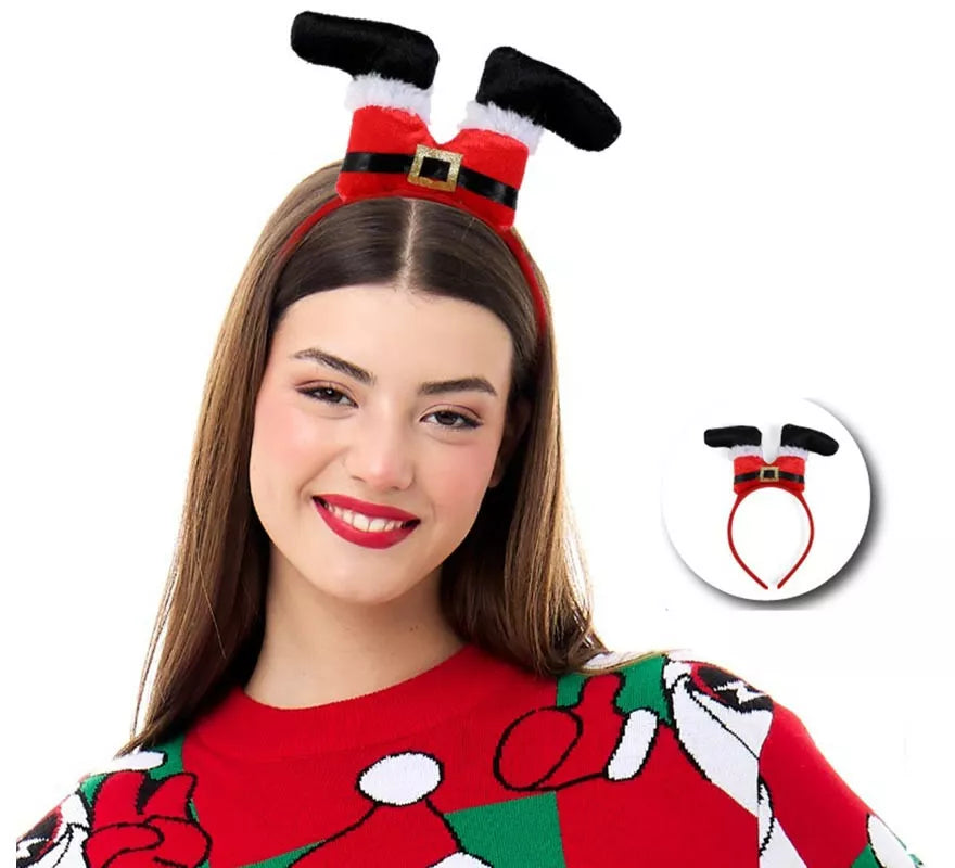 Translation missing: pt-PT.Diadema de Piernas Papá Noel con cinturón