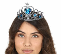 Tiara Princesa com Pedras Azuis