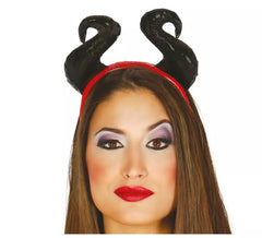 Bandana Evil Queen com chifres pretos