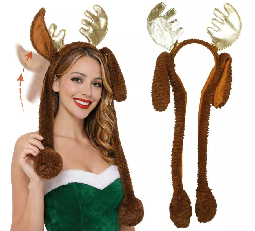 Diadema de Reno con Movimiento de 66 cm