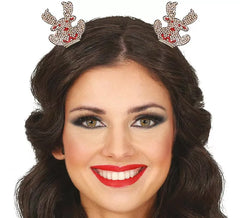 Tiara de rena sentada brilhante