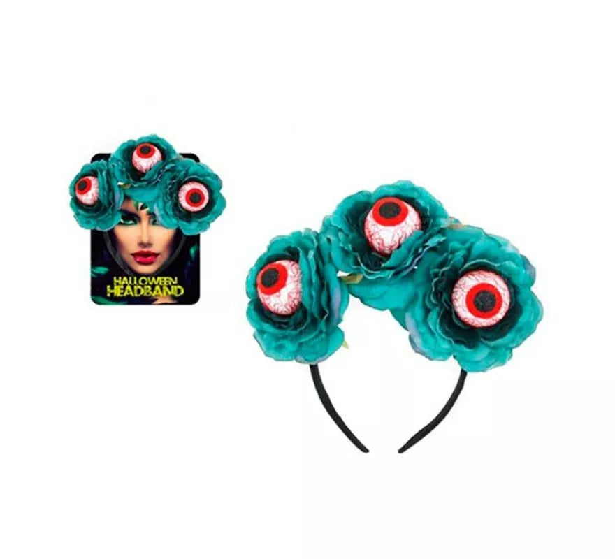 Translation missing: pt-PT.Diadema de Rosas azules con Ojos