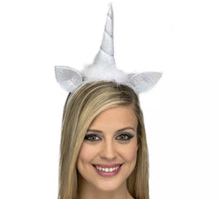 Tiara de unicórnio branco