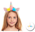 Diadema de Unicornio con flores degradado