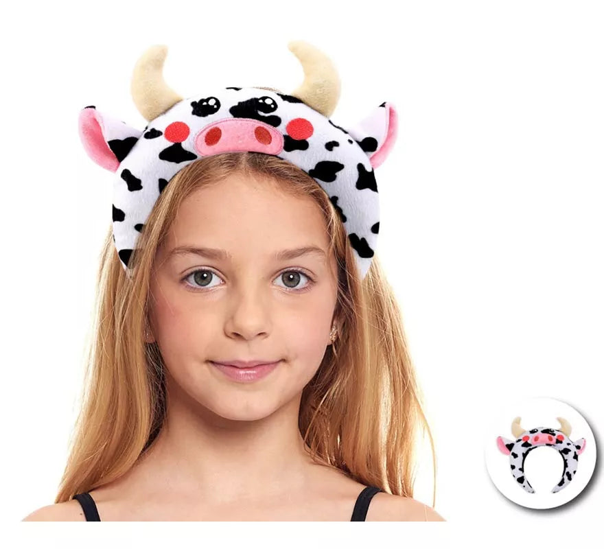 Translation missing: pt-PT.Diadema de Vaca de peluche infantil