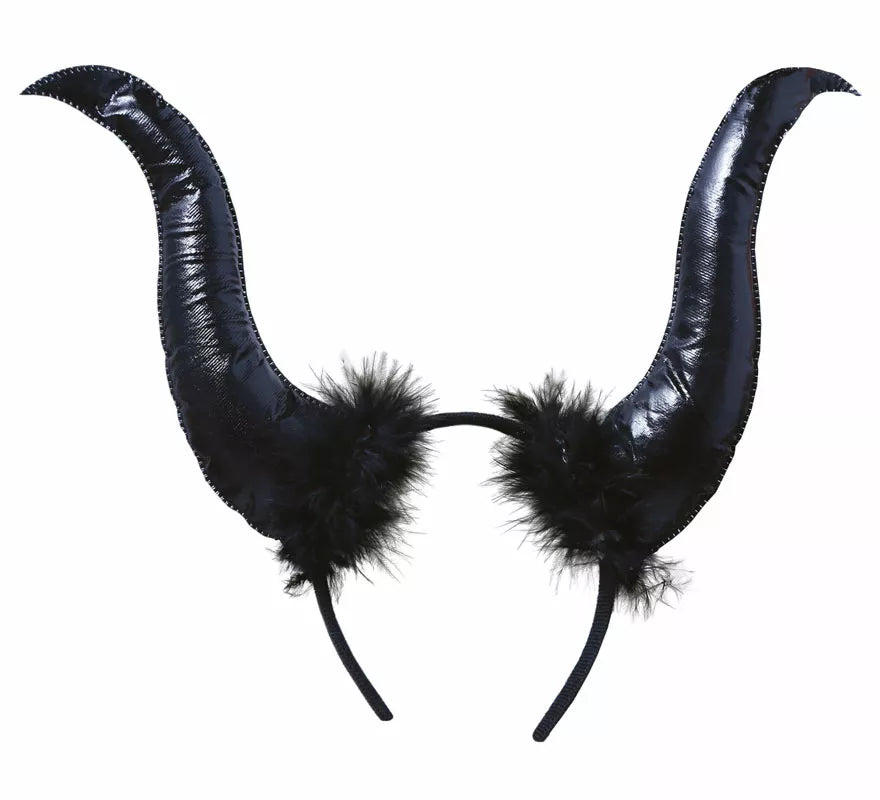 Translation missing: pt-PT.Diadema Demonio Negra con Cuernos Altos