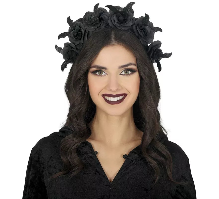 Translation missing: pt-PT.Diadema Flores negras