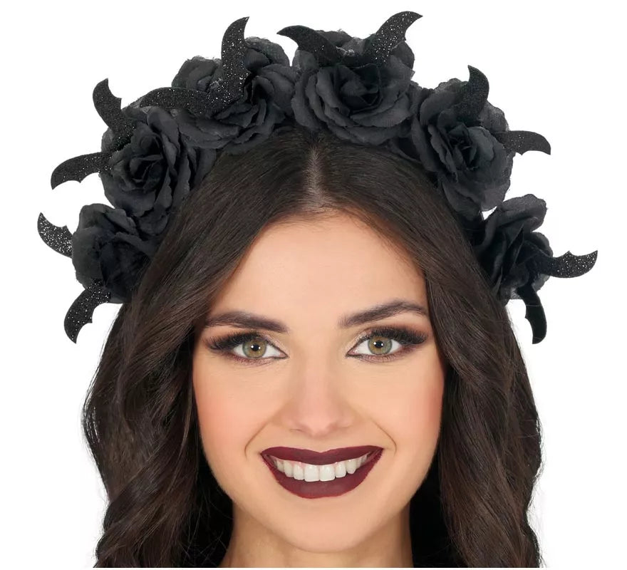 Translation missing: pt-PT.Diadema Flores negras