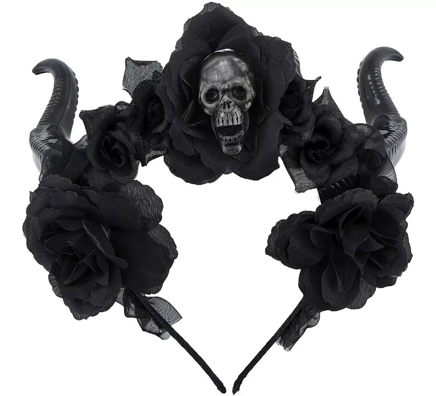 Diadema Gótica con Cuernos