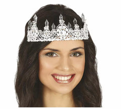 Tiara Metálica Prateada