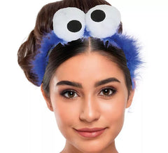 Tiara Monstro Azul com Penas