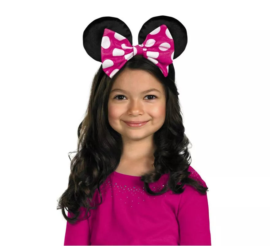 Translation missing: pt-PT.Diadema Orejas de Minnie Disney con lazo reversible infantil