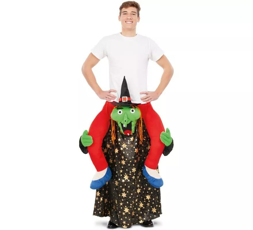 Translation missing: pt-PT.Disfraz a hombros de Bruja con Estrellas para adultos