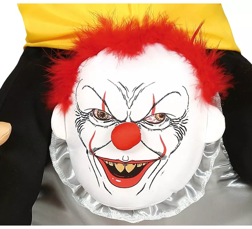 Disfraz a hombros de Payaso del miedo para niños