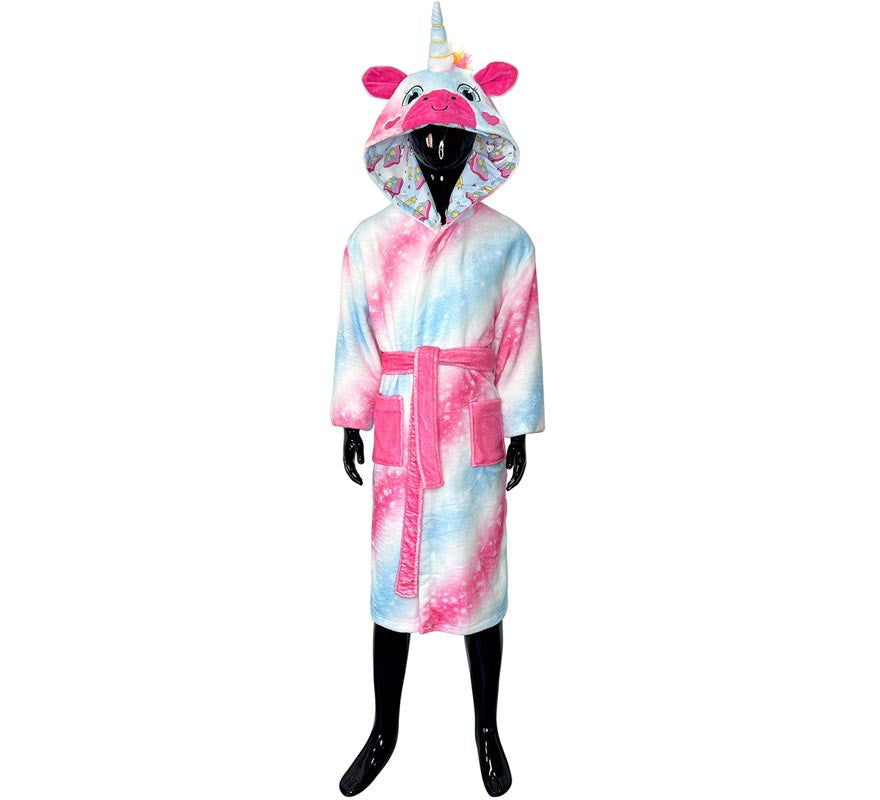 Translation missing: pt-PT.Disfraz Albornoz Uri Unicornio para adulto