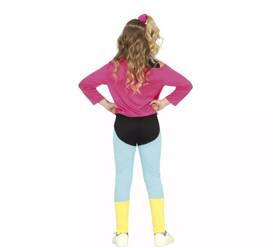 Disfraz de Aerobic de los 80' para niña
