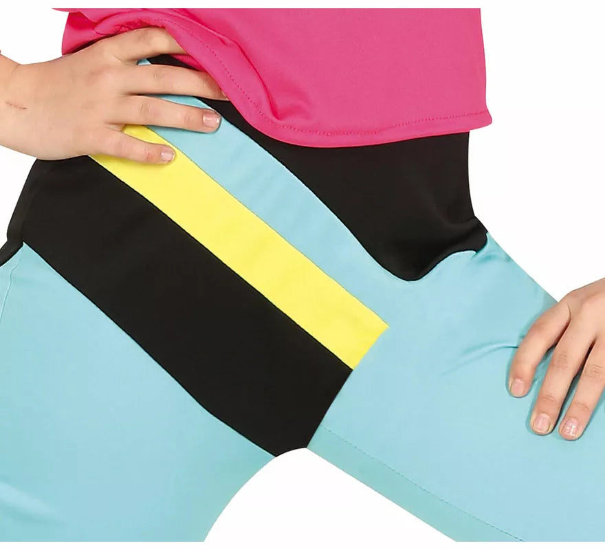 Disfraz de Aerobic de los 80' para niña