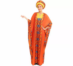 Fato de túnica africana para mulher