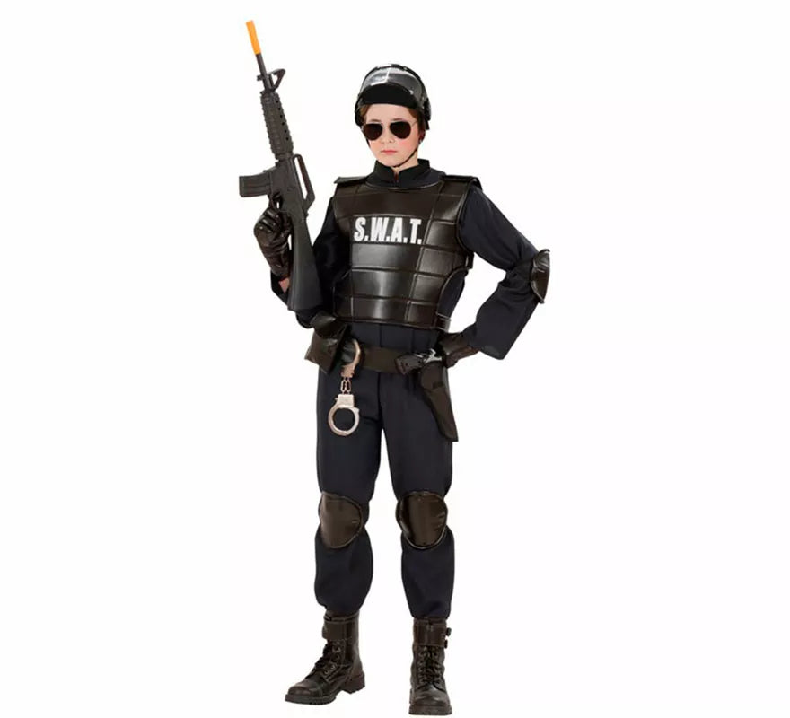 Translation missing: pt-PT.Disfraz de Agente Policía SWAT para niño