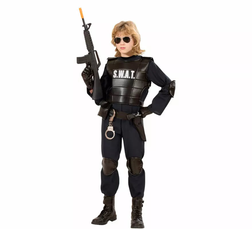 Translation missing: pt-PT.Disfraz de Agente Policía SWAT para niño