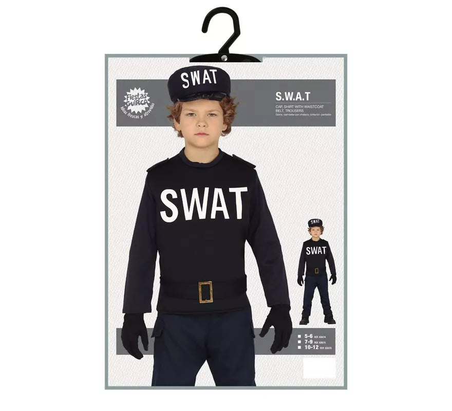 Translation missing: pt-PT.Disfraz de Agente Swat para niño