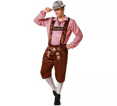 Fato tradicional alemão castanho para homem