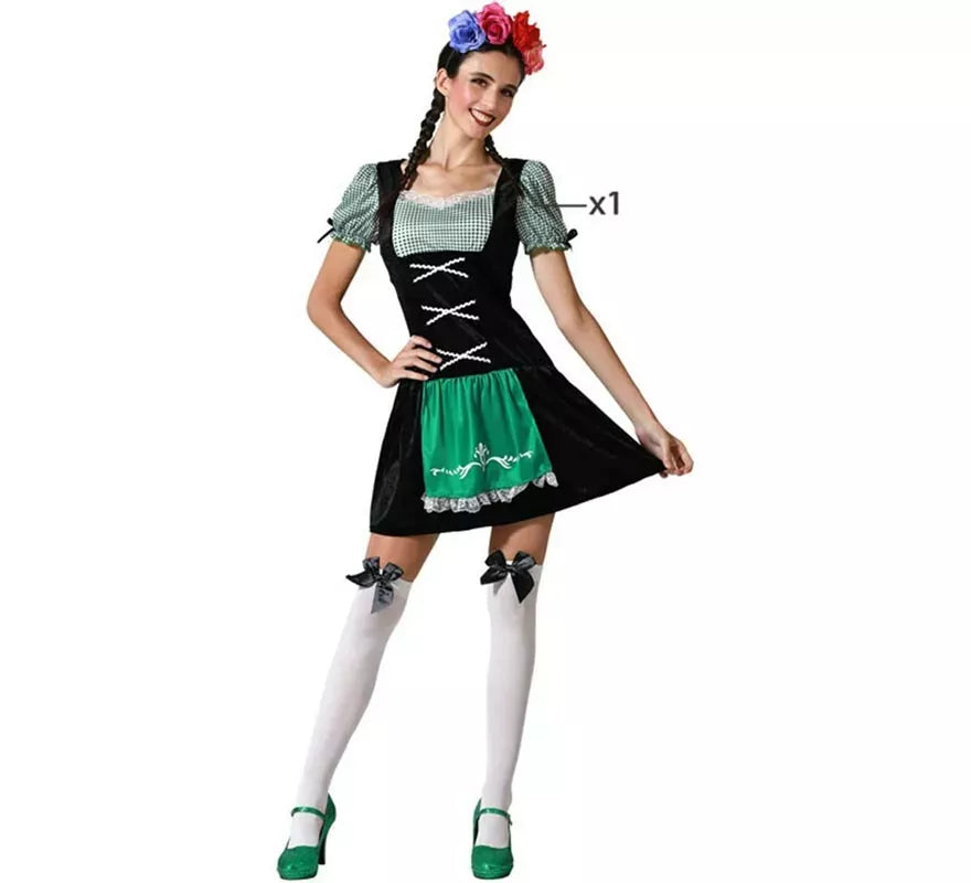 Translation missing: pt-PT.Disfraz de Alemana Tradicional negro para mujer
