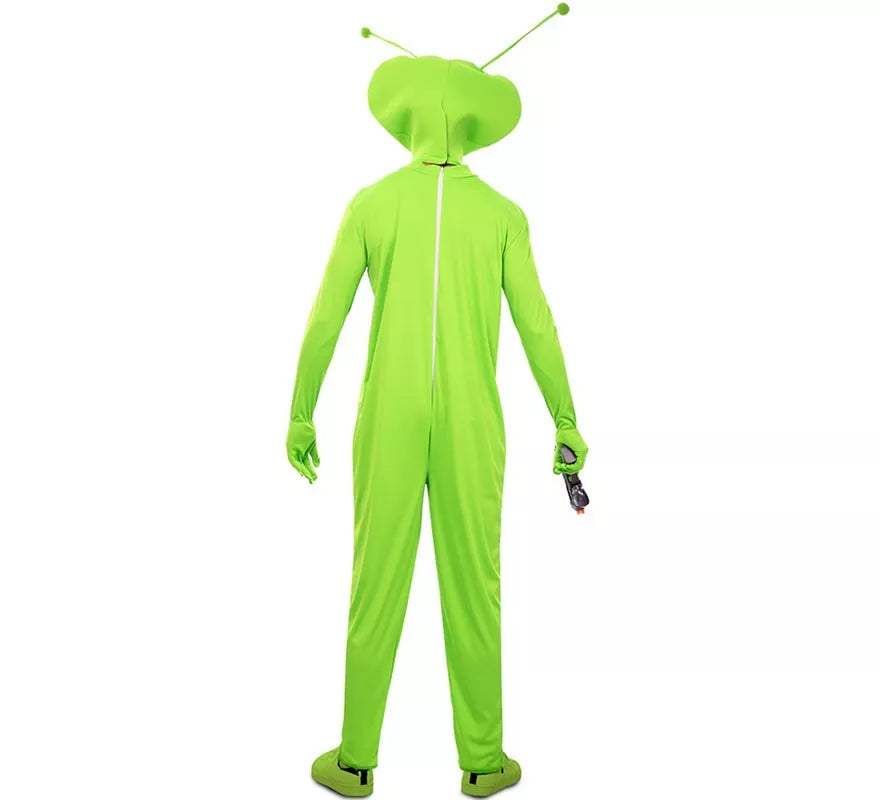Translation missing: pt-PT.Disfraz de Alien clásico verde con máscara para hombre