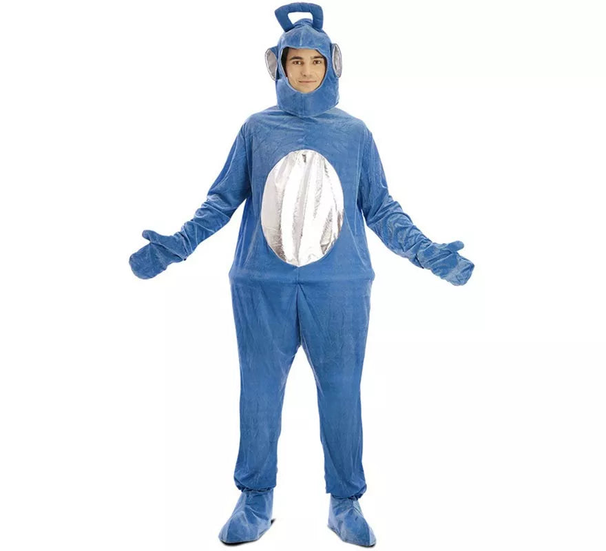 Translation missing: pt-PT.Disfraz de Alien de televisión azul para adultos