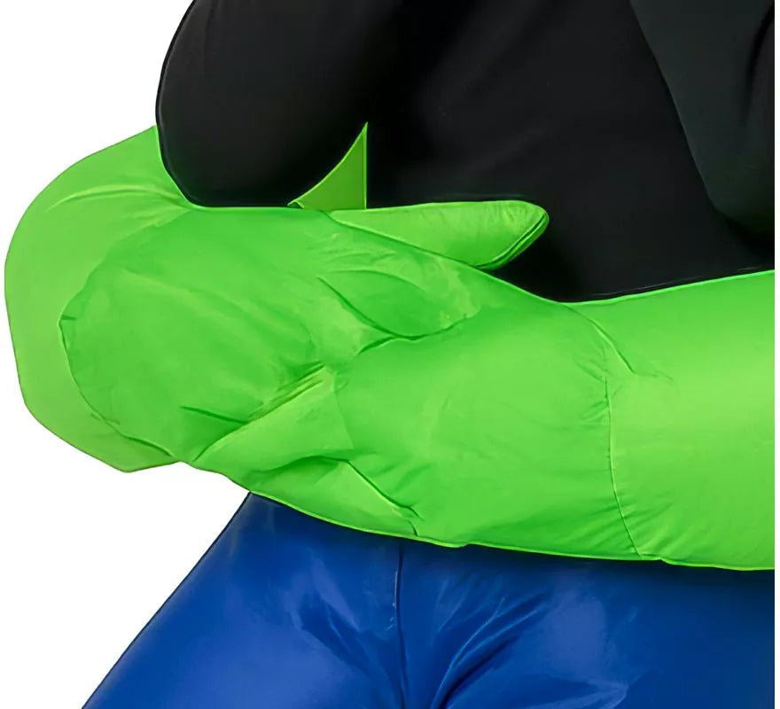 Disfraz de Alíen verde Hinchable para niño