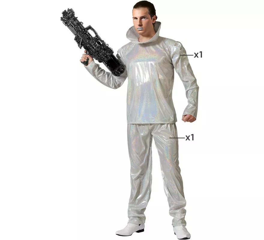 Disfraz de Alienígena plateado para hombre