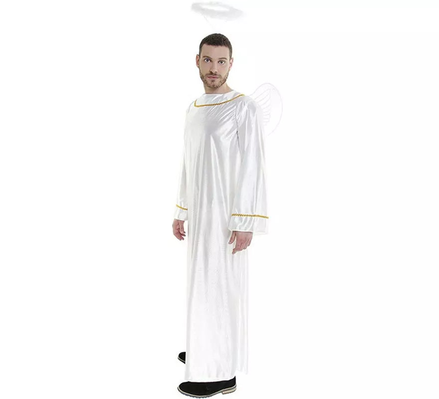 Disfraz de Ángel con Alas y Halo para hombre