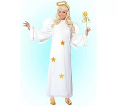 Fato de anjo com estrelas para mulheres