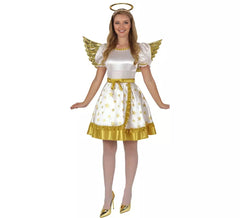 Fato de anjo dourado feminino