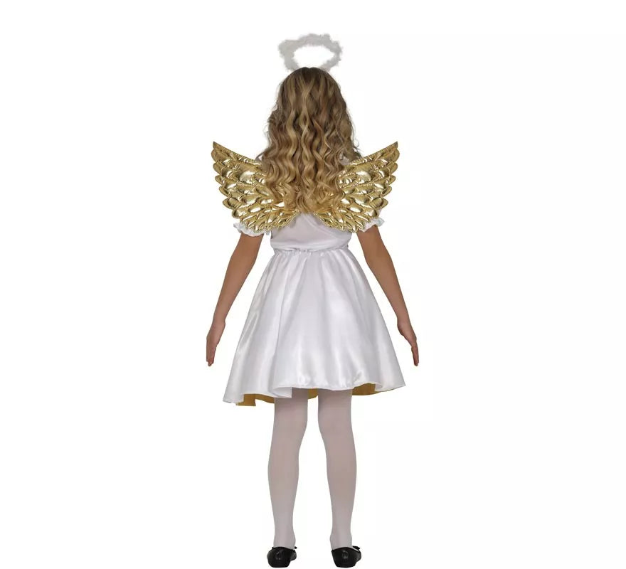 Disfraz de Ángel dorado para niña