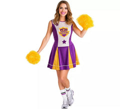 Fato de líder de torcida roxo feminino